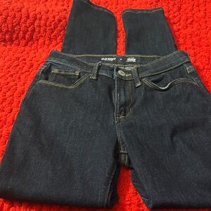 Old Navy Dark Indigo Straight Leg Jeans